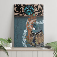 New Zealand Tui Bird Maripi Canvas Wall Art Maori Weapon Kowhaiwhai Pattern LT22 - Polynesian Pride