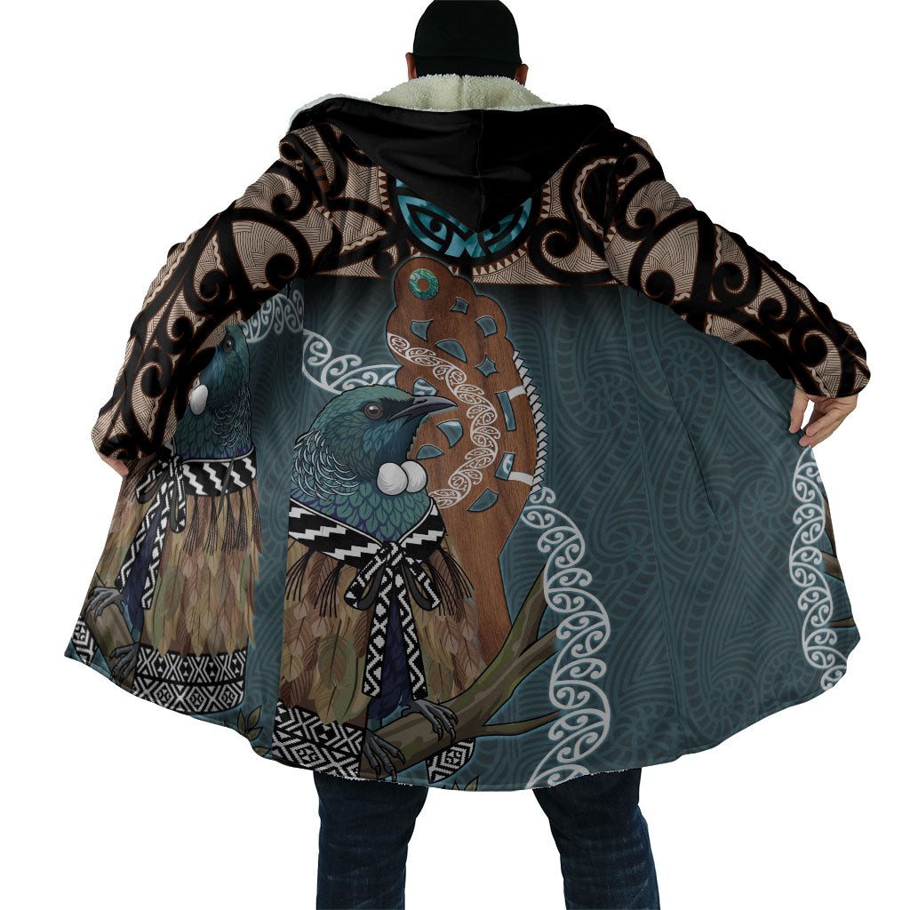 New Zealand Tui Bird Maripi Cloak Maori Weapon Kowhaiwhai Pattern LT22 - Polynesian Pride