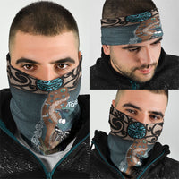 New Zealand Tui Bird Maripi Neck Gaiter Maori Weapon Kowhaiwhai Pattern LT22 - Polynesian Pride