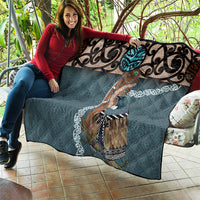 New Zealand Tui Bird Maripi Quilt Maori Weapon Kowhaiwhai Pattern LT22 - Polynesian Pride