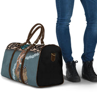 New Zealand Tui Bird Maripi Travel Bag Maori Weapon Kowhaiwhai Pattern LT22 - Polynesian Pride