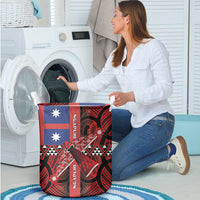 Aotearoa Iwi Ngapuhi Laundry Basket Tuhoronuku Kite United Tribes Flag Maori Pattern LT22 - Polynesian Pride