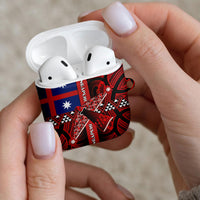 Aotearoa Iwi Ngapuhi AirPods Case Tuhoronuku Kite United Tribes Flag Maori Pattern LT22 - Polynesian Pride