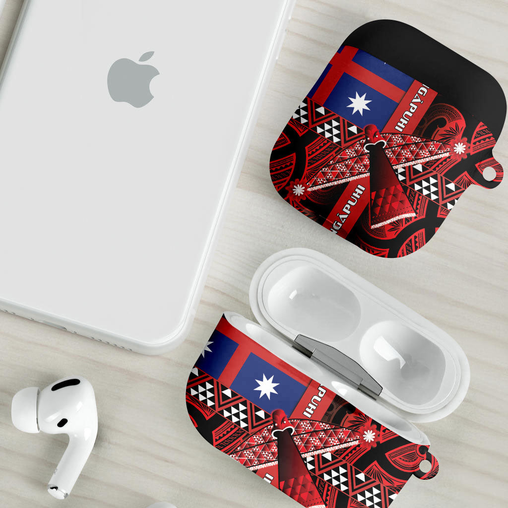 Aotearoa Iwi Ngapuhi AirPods Case Tuhoronuku Kite United Tribes Flag Maori Pattern LT22 - Polynesian Pride