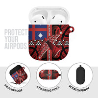 Aotearoa Iwi Ngapuhi AirPods Case Tuhoronuku Kite United Tribes Flag Maori Pattern LT22 - Polynesian Pride