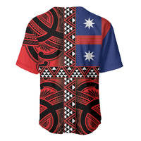 Aotearoa Iwi Ngapuhi Baseball Jersey Tuhoronuku Kite United Tribes Flag Maori Pattern LT22 - Polynesian Pride