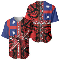 Aotearoa Iwi Ngapuhi Baseball Jersey Tuhoronuku Kite United Tribes Flag Maori Pattern LT22 - Polynesian Pride