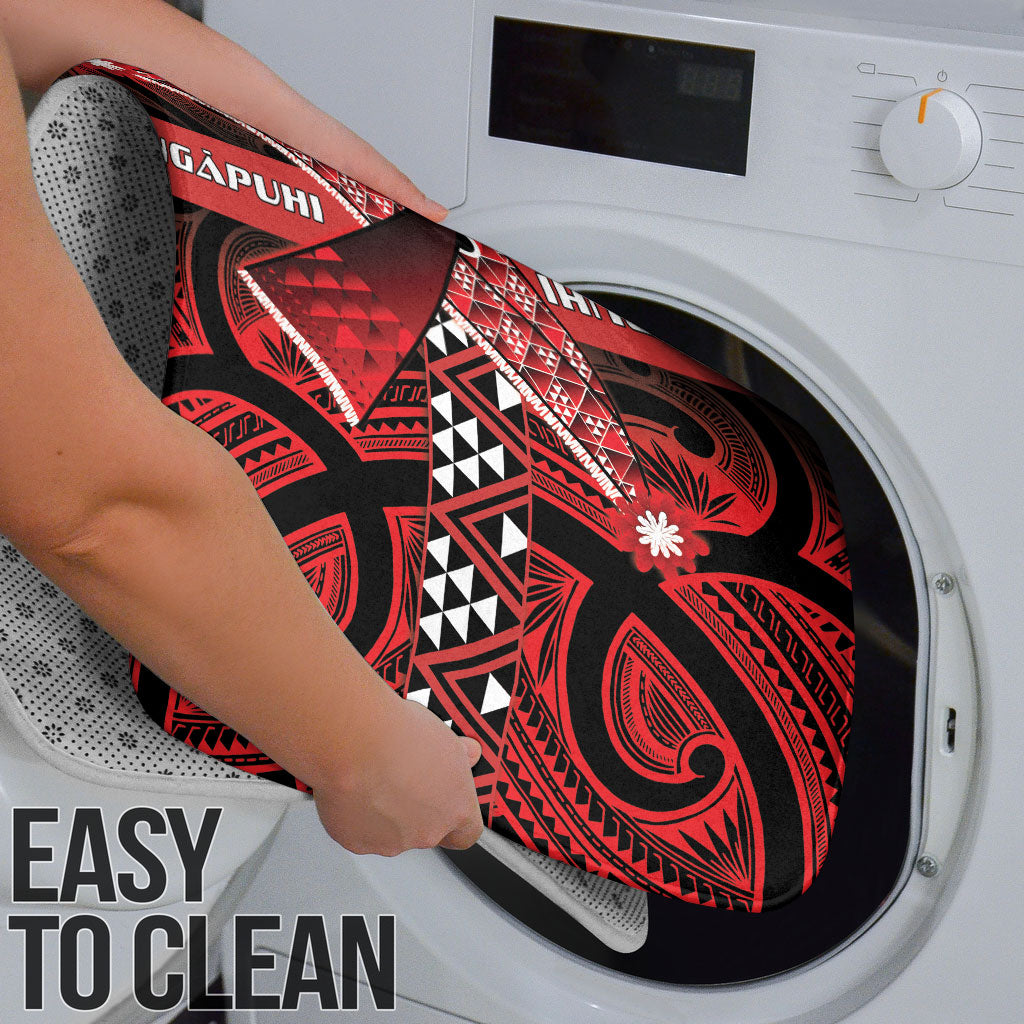 Aotearoa Iwi Ngapuhi Bathroom Set Tuhoronuku Kite United Tribes Flag Maori Pattern LT22 - Polynesian Pride