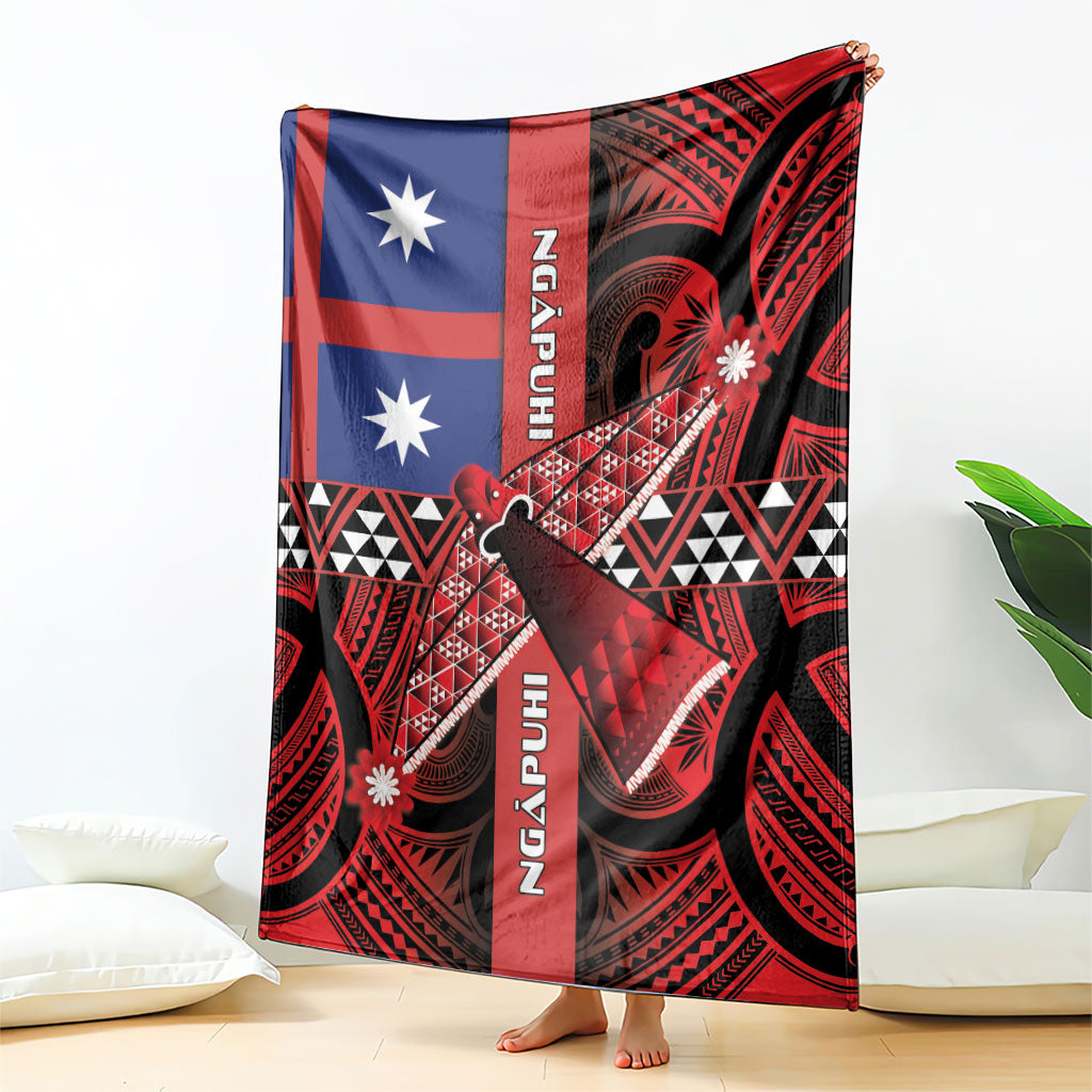 Aotearoa Iwi Ngapuhi Blanket Tuhoronuku Kite United Tribes Flag Maori Pattern LT22 - Polynesian Pride