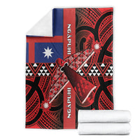 Aotearoa Iwi Ngapuhi Blanket Tuhoronuku Kite United Tribes Flag Maori Pattern LT22 - Polynesian Pride