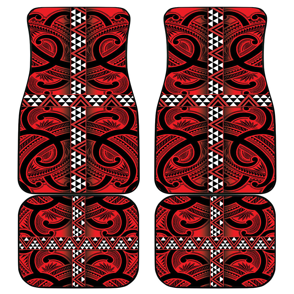 Aotearoa Iwi Ngapuhi Car Mats Tuhoronuku Kite United Tribes Flag Maori Pattern LT22 - Polynesian Pride