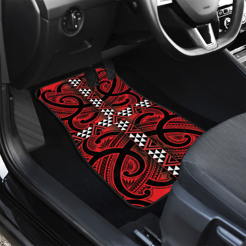 Aotearoa Iwi Ngapuhi Car Mats Tuhoronuku Kite United Tribes Flag Maori Pattern LT22 - Polynesian Pride