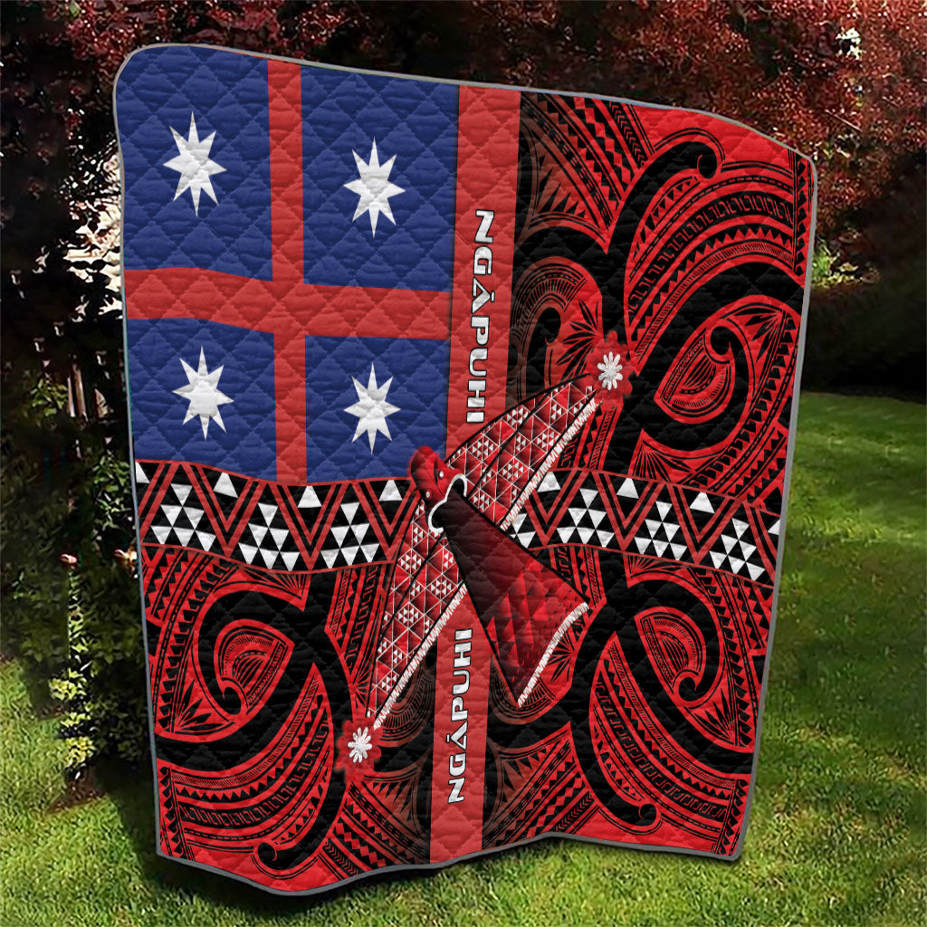 Aotearoa Iwi Ngapuhi Quilt Tuhoronuku Kite United Tribes Flag Maori Pattern LT22 - Polynesian Pride