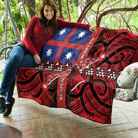 Aotearoa Iwi Ngapuhi Quilt Tuhoronuku Kite United Tribes Flag Maori Pattern LT22 - Polynesian Pride