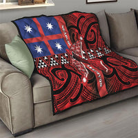 Aotearoa Iwi Ngapuhi Quilt Tuhoronuku Kite United Tribes Flag Maori Pattern LT22 - Polynesian Pride