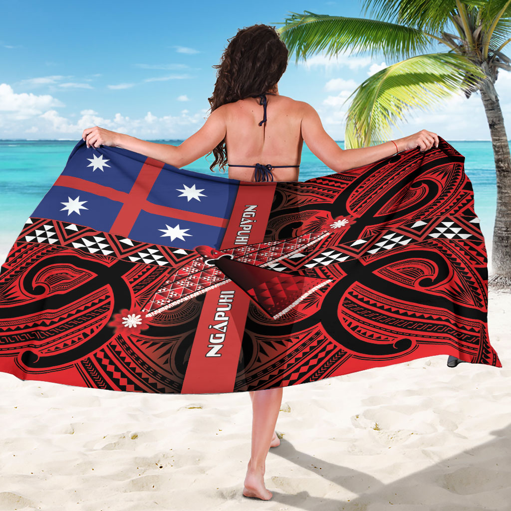Aotearoa Iwi Ngapuhi Sarong Tuhoronuku Kite United Tribes Flag Maori Pattern LT22 - Polynesian Pride