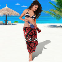 Aotearoa Iwi Ngapuhi Sarong Tuhoronuku Kite United Tribes Flag Maori Pattern LT22 - Polynesian Pride