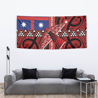 Aotearoa Iwi Ngapuhi Tapestry Tuhoronuku Kite United Tribes Flag Maori Pattern LT22 - Polynesian Pride