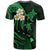 Custom Niihau Hawaii T Shirt Polynesian Tattoo and Pacific Plumeria Green Vibe LT9 - Polynesian Pride