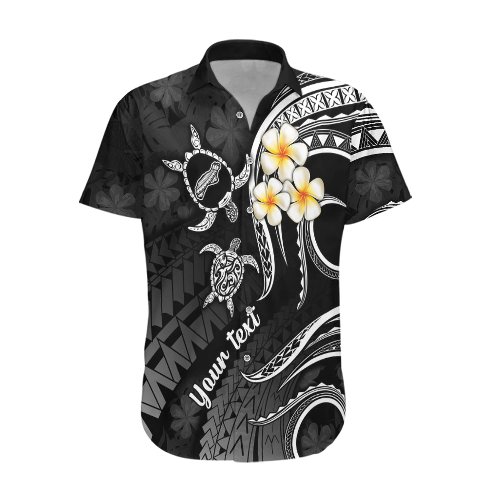 Personalised Niihau Hawaii Hawaiian Shirt Polynesian Tattoo and Pacific Plumeria White Vibe LT9 White - Polynesian Pride