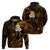 Custom Molokai Hawaii Hoodie Polynesian Tattoo and Pacific Plumeria Gold Vibe LT9 - Polynesian Pride