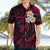 Personalised Molokai Hawaii Hawaiian Shirt Polynesian Tattoo and Pacific Plumeria Pink Vibe LT9 - Polynesian Pride