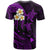 Custom Molokai Hawaii T Shirt Polynesian Tattoo and Pacific Plumeria Purple Vibe LT9 - Polynesian Pride