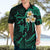 Personalised Molokai Hawaii Hawaiian Shirt Polynesian Tattoo and Pacific Plumeria Turquoise Vibe LT9 - Polynesian Pride