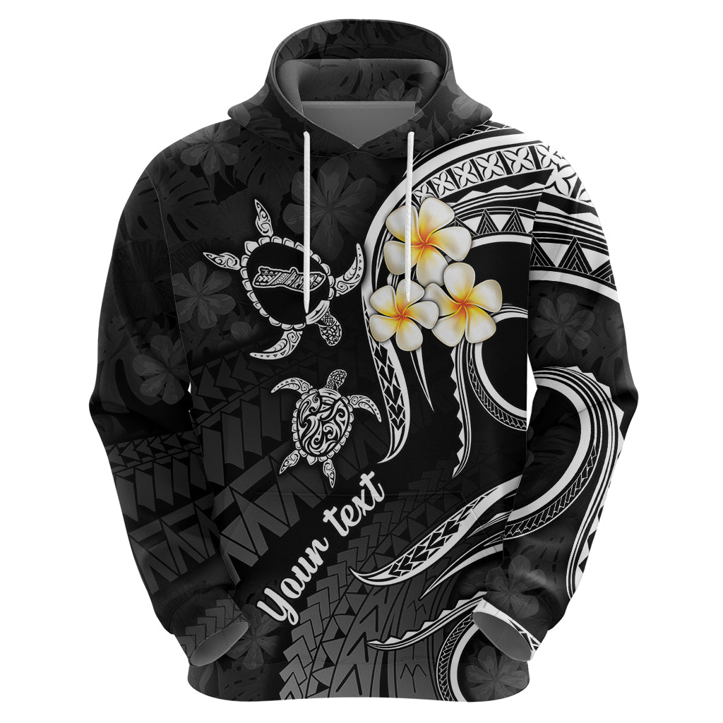Custom Molokai Hawaii Hoodie Polynesian Tattoo and Pacific Plumeria White Vibe LT9 - Polynesian Pride