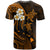 Custom Lanai Hawaii T Shirt Polynesian Tattoo and Pacific Plumeria Gold Vibe LT9 - Polynesian Pride