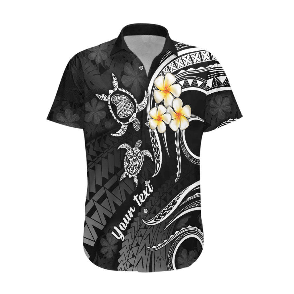 Personalised Lanai Hawaii Hawaiian Shirt Polynesian Tattoo and Pacific Plumeria White Vibe LT9 White - Polynesian Pride