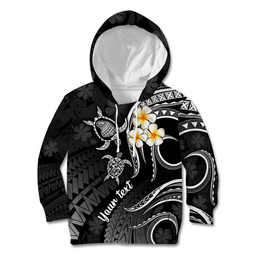 Personalised Lanai Hawaii Kid Hoodie Polynesian Tattoo and Pacific Plumeria White Vibe LT9 Hoodie White - Polynesian Pride
