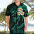 Personalised Kauai Hawaii Hawaiian Shirt Polynesian Tattoo and Pacific Plumeria Turquoise Vibe LT9 - Polynesian Pride