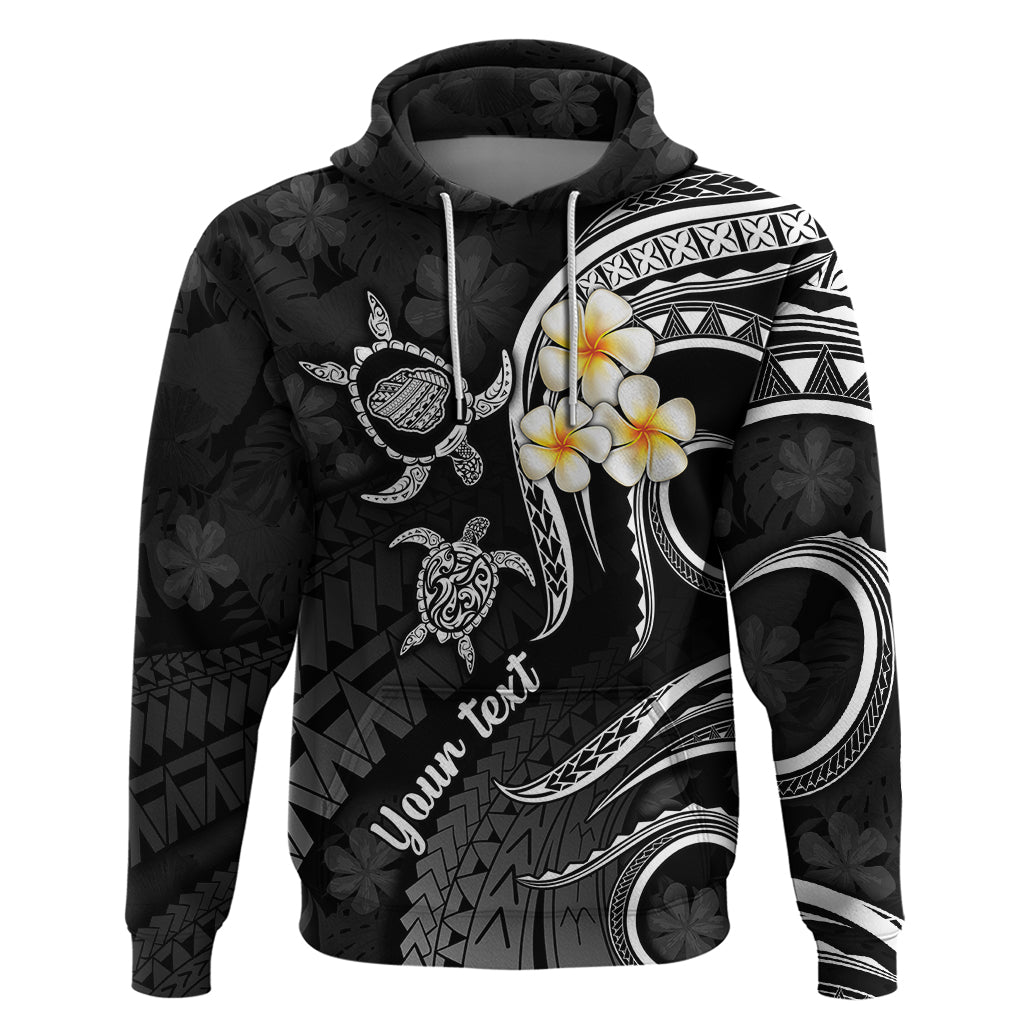 Custom Kauai Hawaii Hoodie Polynesian Tattoo and Pacific Plumeria White Vibe LT9 Pullover Hoodie White - Polynesian Pride