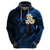 Custom Kahoolawe Hawaii Hoodie Polynesian Tattoo and Pacific Plumeria Blue Vibe LT9 - Polynesian Pride