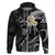 Custom Kahoolawe Hawaii Hoodie Polynesian Tattoo and Pacific Plumeria White Vibe LT9 Zip Hoodie White - Polynesian Pride