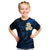 Hawaii Kid T Shirt Maui Islands Pacific Plumeria Blue Vibe LT9 Blue - Polynesian Pride