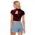 Hawaii Raglan Cropped T Shirt Maui Islands Pacific Plumeria Pink Vibe LT9 - Polynesian Pride