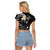 Hawaii Raglan Cropped T Shirt Maui Islands Pacific Plumeria White Vibe LT9 - Polynesian Pride