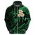 Custom Maui Hawaii Hoodie Polynesian Tattoo and Pacific Plumeria Green Vibe LT9 - Polynesian Pride