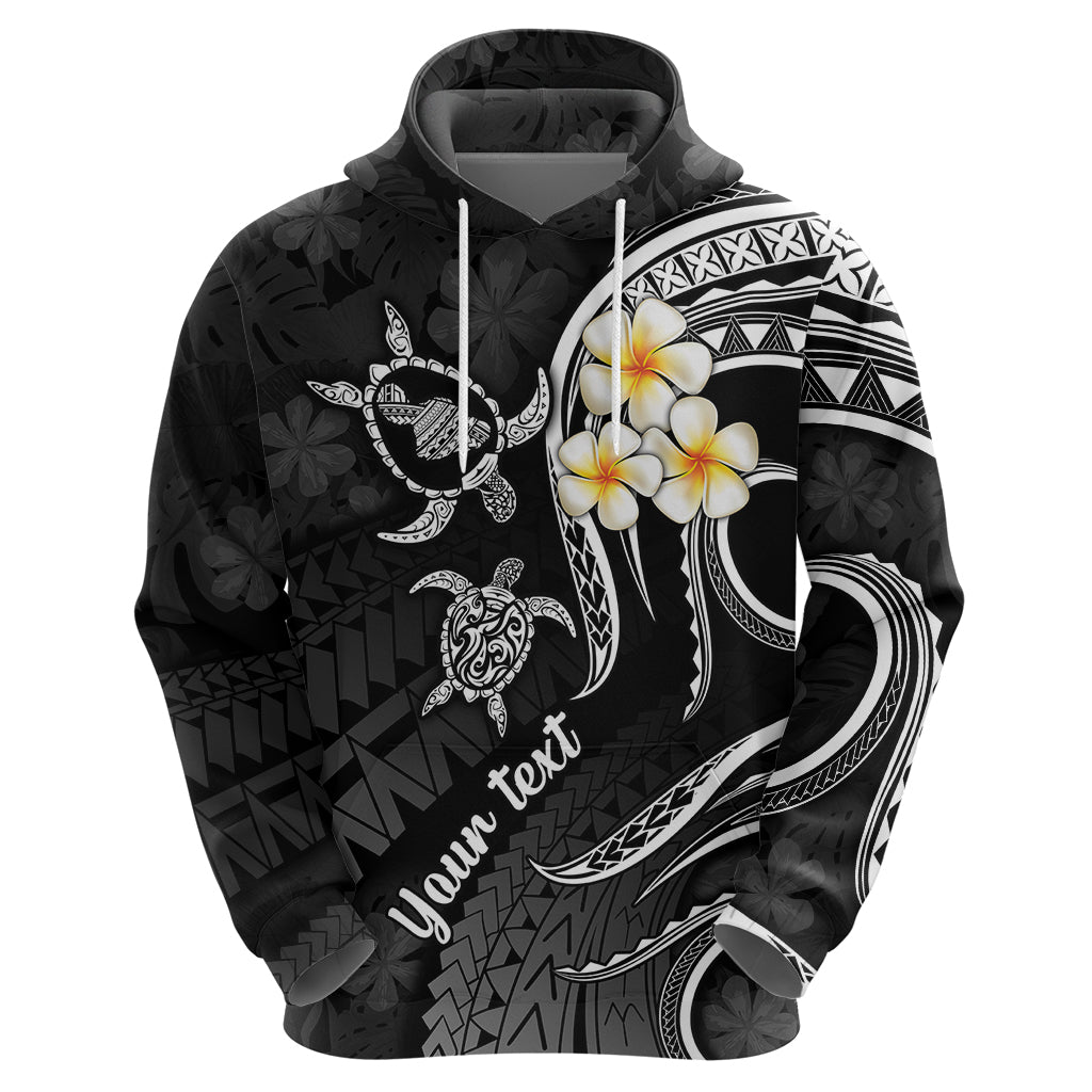 Custom Maui Hawaii Hoodie Polynesian Tattoo and Pacific Plumeria White Vibe LT9 - Polynesian Pride