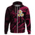 Hawaii Hoodie Oahu Islands Pacific Plumeria Pink Vibe LT9 Zip Hoodie Pink - Polynesian Pride