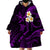 Hawaii Wearable Blanket Hoodie Oahu Islands Pacific Plumeria Purple Vibe LT9 - Polynesian Pride