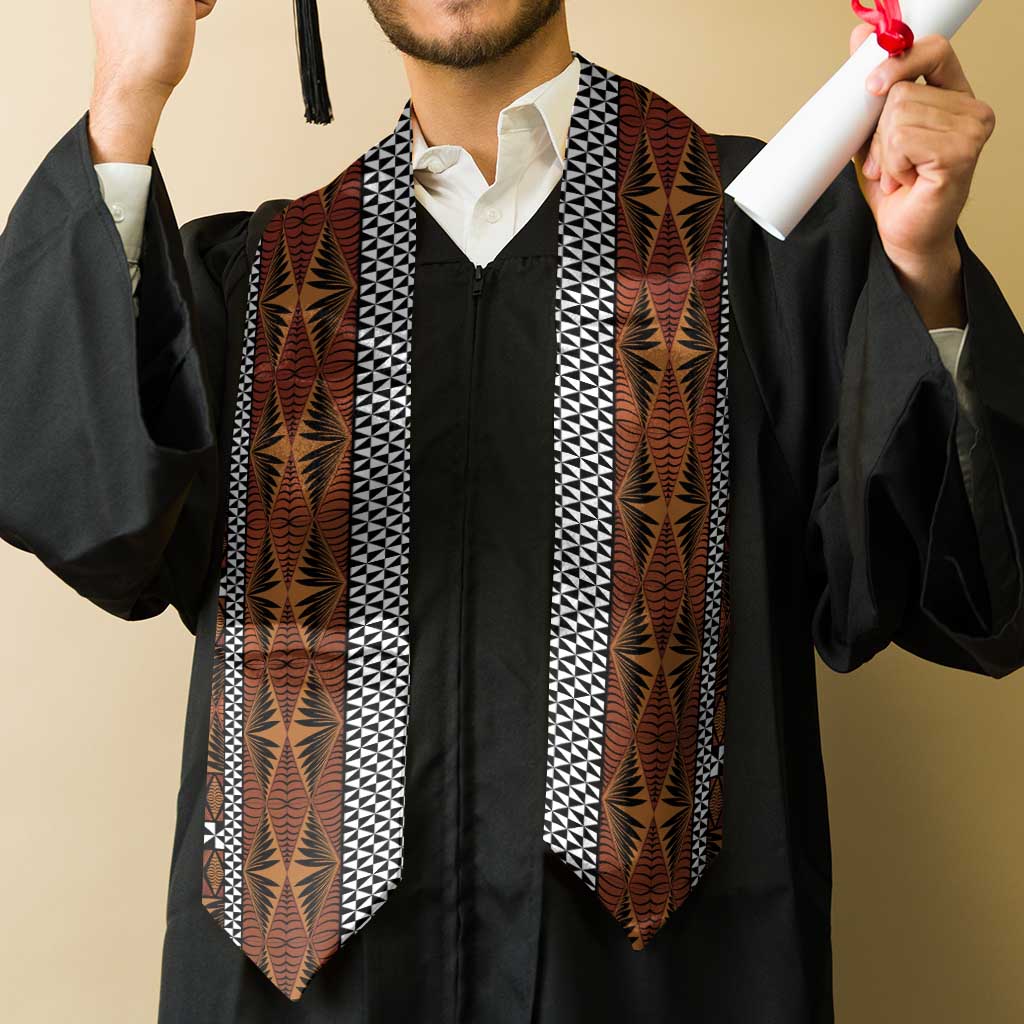 Malo e Lelei Tonga Graduation Stole Tongan Ngatu Tapa Cloth LT14