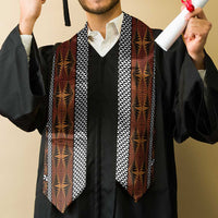 Malo e Lelei Tonga Graduation Stole Tongan Ngatu Tapa Cloth LT14
