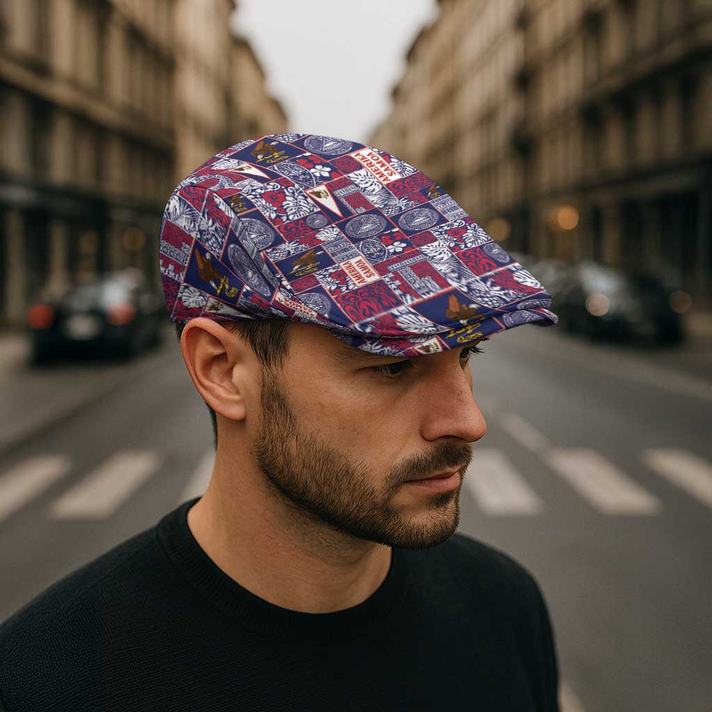 Manuia le Kerisimasi American Samoa Jeff Hat Pacific Patchwork Xmas Vibes - Polynesian Pride