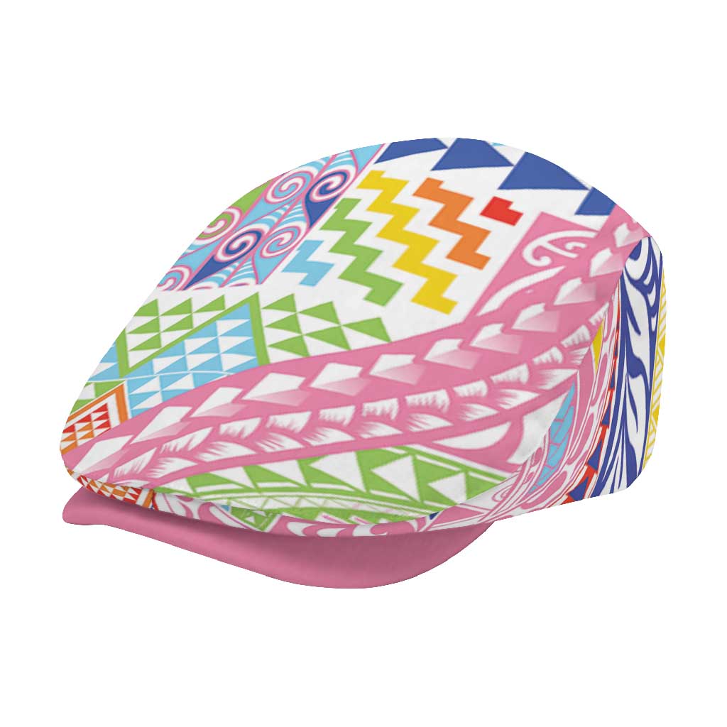 Maori Kowhaiwhai Taniko Patchwork Rainbow Motifs Jeff Hat
