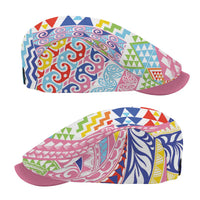 Maori Kowhaiwhai Taniko Patchwork Rainbow Motifs Jeff Hat