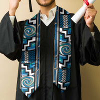 Maori Matariki Graduation Stole Green Galaxy Aesthetic Koru Art