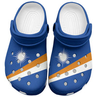 Marshall Islands Clogs Shoes Heritage Palette Flag-Inspired - Polynesian Pride